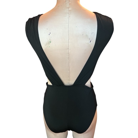 Black Monokini One Piece Swimsuit, Sz: Large✅ - Picture 6 of 12
